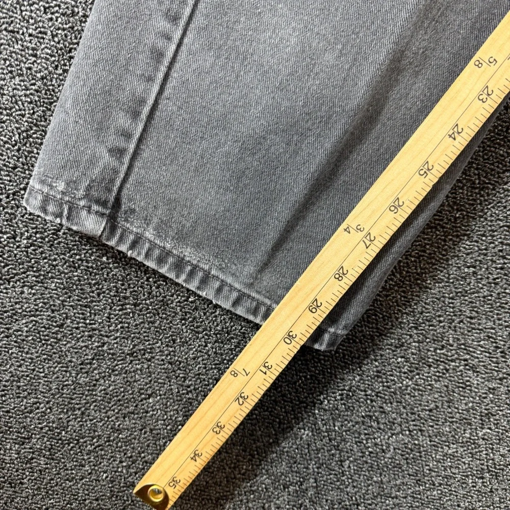Vintage Levi's 505 Regular Fit Jeans Mens 40x30 Faded Black Distressed Denim 90s